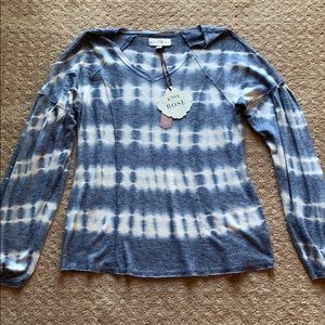 Knox Rose tie-dye long-sleeve knit top